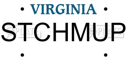 STCHMUP Virginia License Plate