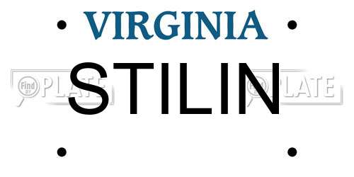 STILIN Virginia License Plate