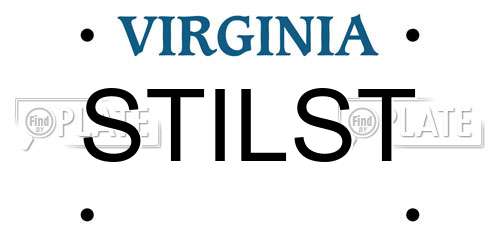 STILST Virginia License Plate