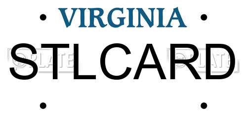 STLCARD Virginia License Plate