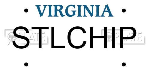 STLCHIP Virginia License Plate