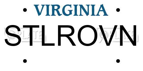 STLROVN Virginia License Plate