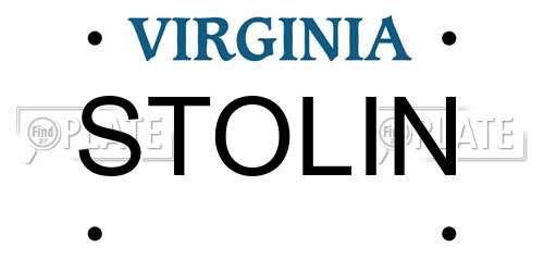 STOLIN Virginia License Plate