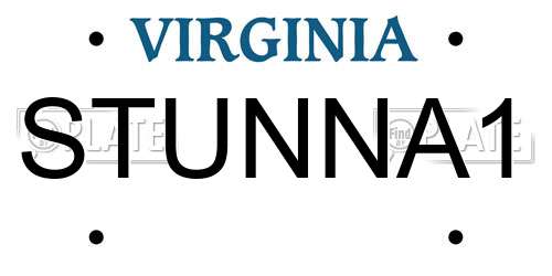 STUNNA1 Virginia License Plate