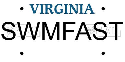 SWMFAST Virginia License Plate