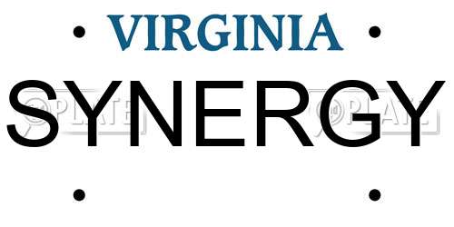 SYNERGY Virginia License Plate