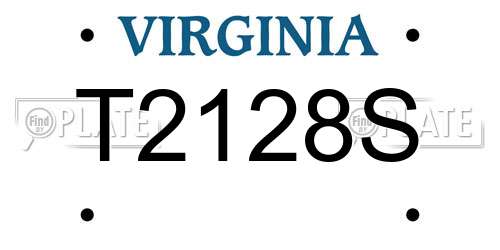T2128S Virginia License Plate