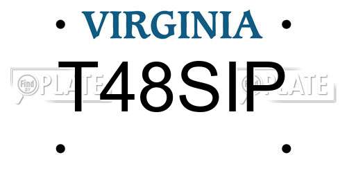 T48SIP Virginia License Plate