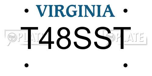 T48SST Virginia License Plate