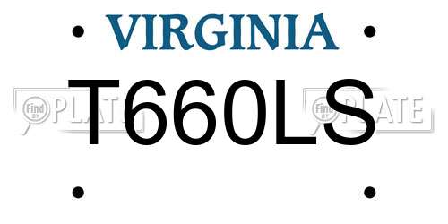 T660LS Virginia License Plate