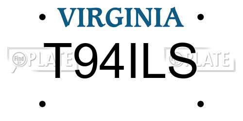 T94ILS Virginia License Plate