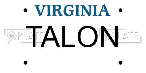 TALON Virginia License Plate