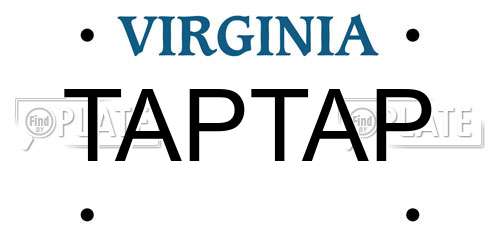 TAPTAP Virginia License Plate