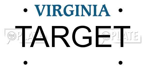 TARGET Virginia License Plate