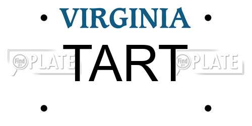 TART Virginia License Plate