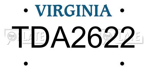 TDA2622 Virginia License Plate