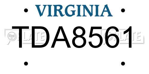 TDA8561 Virginia License Plate