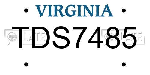 TDS7485 Virginia License Plate