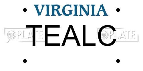 TEALC Virginia License Plate