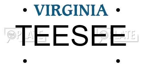 TEESEE Virginia License Plate