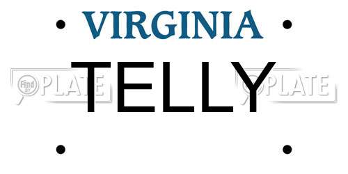 TELLY Virginia License Plate