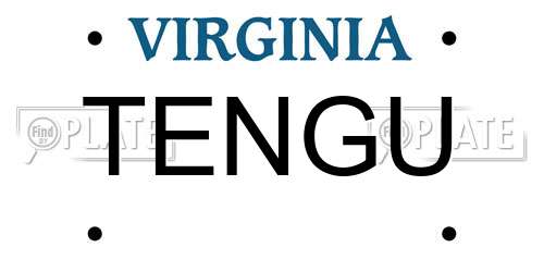 TENGU Virginia License Plate
