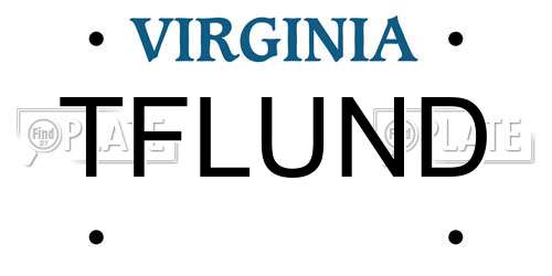 TFLUND Virginia License Plate