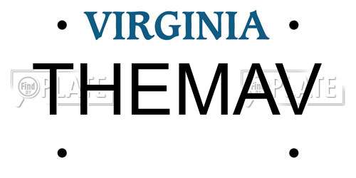 THEMAV Virginia License Plate