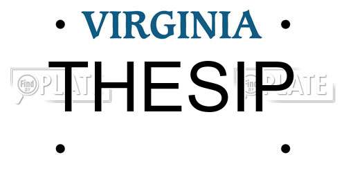 THESIP Virginia License Plate