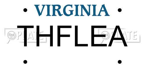 THFLEA Virginia License Plate
