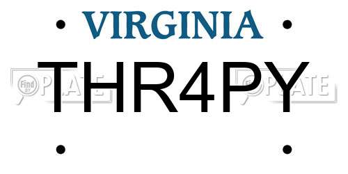 THR4PY Virginia License Plate
