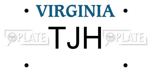 TJH Virginia License Plate