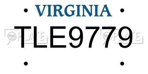 TLE9779 Virginia License Plate