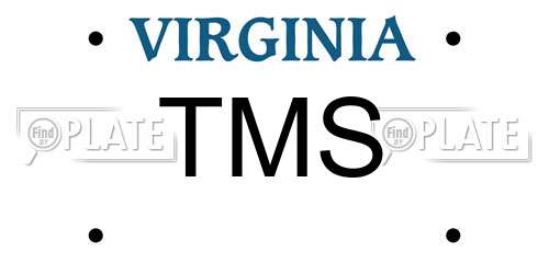 TMS Virginia License Plate