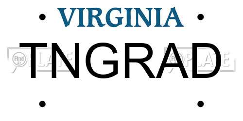 TNGRAD Virginia License Plate