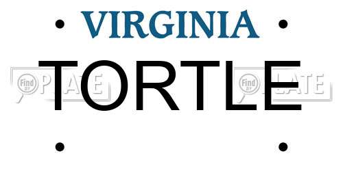 TORTLE Virginia License Plate