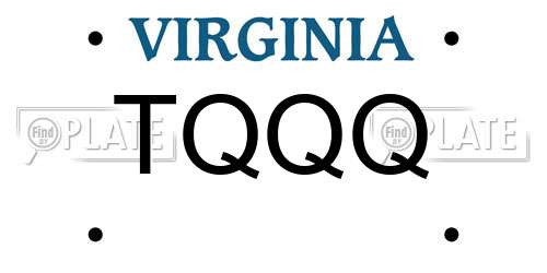 TQQQ Virginia License Plate