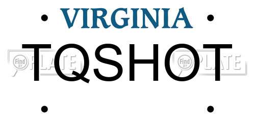 TQSHOT Virginia License Plate