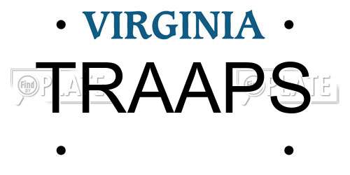 TRAAPS Virginia License Plate