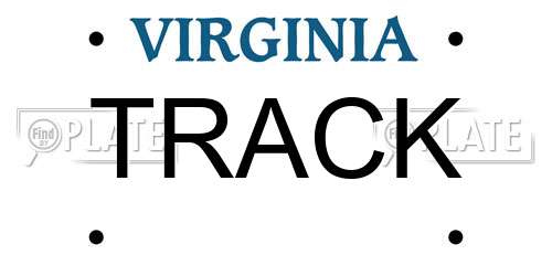 TRACK Virginia License Plate