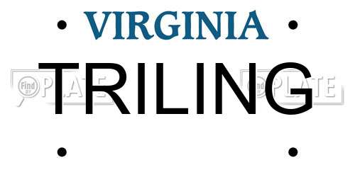 TRILING Virginia License Plate