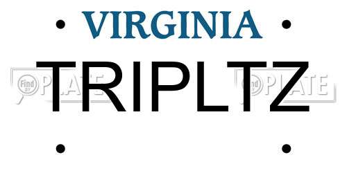 TRIPLTZ Virginia License Plate