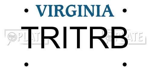 TRITRB Virginia License Plate