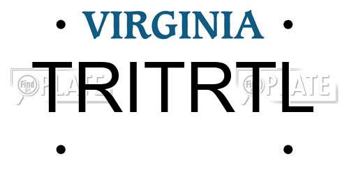 TRITRTL Virginia License Plate