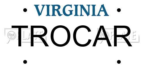 TROCAR Virginia License Plate