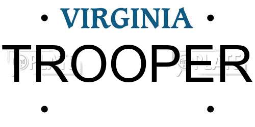 TROOPER Virginia License Plate