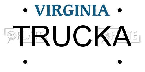TRUCKA Virginia License Plate