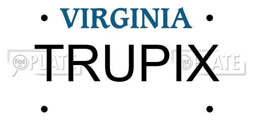 TRUPIX Virginia License Plate