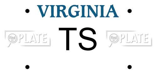 TS Virginia License Plate