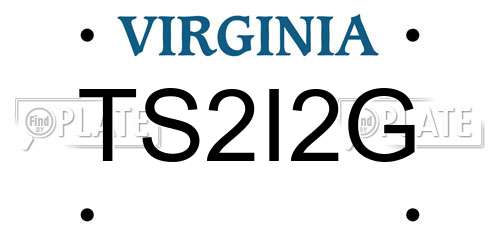 TS2I2G Virginia License Plate